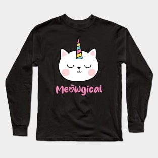 MEOWGICAL UNICORN CAT kitty Long Sleeve T-Shirt